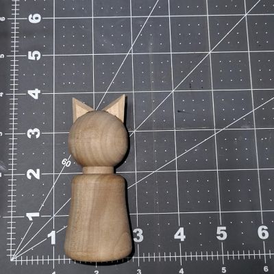 Unfinished Wood Cat Peg Dolls, Makes 3 Image 1