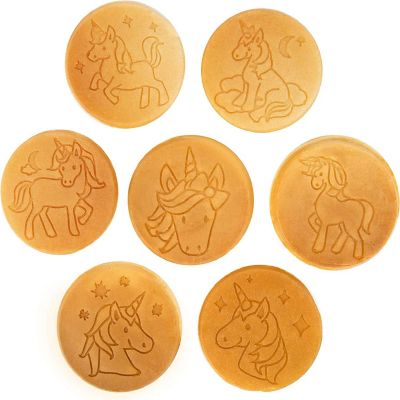 Unicorn Mini Pancake Pan - Make 7 Unique Flapjack Unicorns, Nonstick Pan Cake Maker Griddle for Breakfast Fun & Easy Cleanup, Magical Birthday Treat or Gift for Image 1