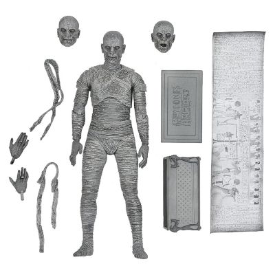 Universal Monsters 7 Inch Scale Action Figure  The Mummy (Black & White) Image 1