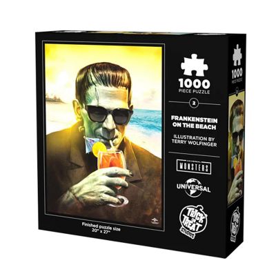 Universal Monsters Frankenstein at the Beach 1000 Piece Jigsaw Puzzle Image 2