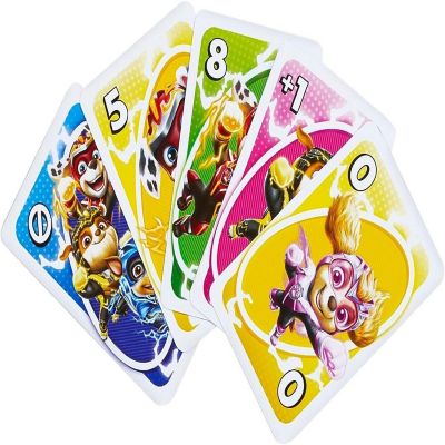 UNO Junior Paw Patrol: The Mighty Movie Kids Card Game for Family Night Image 3