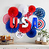 USA Hanging Fan Decorating Kit - 21 Pc. Image 1