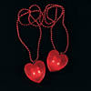 Valentine Bead Necklaces with Light-Up Heart - 12 Pc. Image 1
