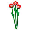 Valentine&#8217;s Day Bendable Stuffed Red Roses with Card - 12 Pc. Image 1