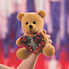 Valentine&#8217;s Day Red Reversible Sequin Heart Stuffed Bears - 12 Pc. Image 2