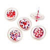 Valentine Spin Tops - 12 Pc. Image 1