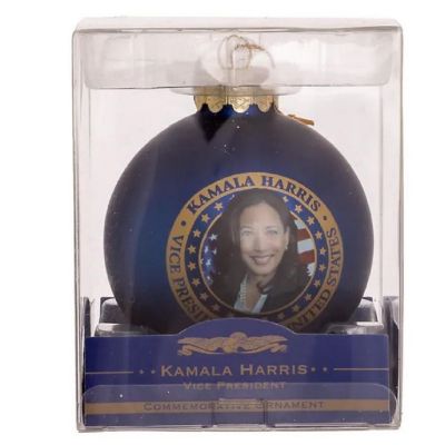 Vice President Kamala Harris Glass Ball Christmas Ornament 80mm C7759 Image 1