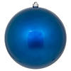 Vickerman 10" Blue Candy Ball Ornament Image 1