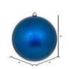 Vickerman 10" Blue Candy Ball Ornament Image 2