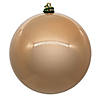 Vickerman 10" Cafe Latte Pearl UV Drilled Ball Ornament, 1 per bag. Image 1