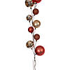 Vickerman 10' Champagne And Rose Assorted Finish Branch Ball Ornament Garland. Image 1