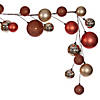 Vickerman 10' Champagne And Rose Assorted Finish Branch Ball Ornament Garland. Image 2