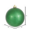 Vickerman 10" Green Candy Ball Ornament Image 1