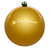 Vickerman 10" Honey Gold Pearl UV Drilled Ball Ornament, 1 per bag. Image 1