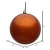 Vickerman 12" Copper Candy Ball Ornament Image 1