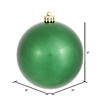 Vickerman 12" Green Candy Ball Ornament Image 1