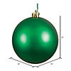 Vickerman 12" Green Matte Ball Ornament Image 2