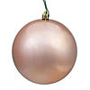 Vickerman 12" Rose Gold Shiny Ball Ornament Image 1