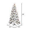 Vickerman 12' x 72" Flocked Atka  Artificial Christmas Tree, Warm White Wide Angle 3mm Low Voltage LED lights Image 2