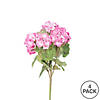 Vickerman 18" Artificial Light Pink Geranium Bush, 4 Pack Image 3
