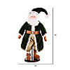 Vickerman 19" Silent Night Collection Santa Doll with Stand Christmas Figurine Image 1