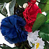Vickerman 22" Artificial Mixed Floral Wreath With Red, White, And Blue Flowers and Berries Image 2