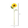 Vickerman 23" Artificial Yellow Sunflower Stem, 6 per Bag Image 1