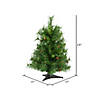 Vickerman 24" Cheyenne Pine Artificial Christmas Tree, Unlit Image 2