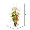 Vickerman 24" PVC Artificial Potted Mixed Brown Grass Image 2