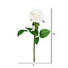 Vickerman 26" Artificial White Rose Stem, 6 per Bag Image 1
