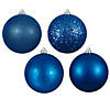 Vickerman 3" Blue 4-Finish Ornament Assortment, 32 per BoProper Image 1