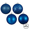 Vickerman 3" Blue 4-Finish Ornament Assortment, 32 per BoProper Image 1