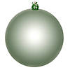 Vickerman 3" Frosty Mint Shiny Ball Ornament, 12 per Bag Image 1