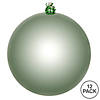 Vickerman 3" Frosty Mint Shiny Ball Ornament, 12 per Bag Image 2