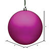 Vickerman 3" Fuchsia Matte Ball Ornament, 12 per Bag Image 1
