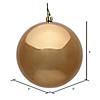 Vickerman 3" Mocha Shiny Ball Ornament, 12 per Bag Image 1