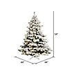 Vickerman 4.5' Flocked Alaskan Pine Christmas Tree with Lights Image 2