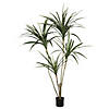 Vickerman 4.5' Potted Artificial Yellow Edge Green Yucca Image 1