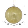 Vickerman 4.75" Gold Shiny Mercury Ball Ornament, 4 per Bag Image 1