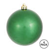Vickerman 4.75" Green Candy Ball Ornament, 4 per Bag Image 3