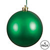 Vickerman 4.75" Green Matte Ball Ornament, 4 per Bag Image 3