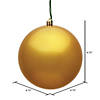 Vickerman 4.75" Honey Gold Candy Ball Ornament, 4 per Bag Image 2