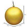 Vickerman 4.75" Honey Gold Matte Ball Ornament, 4 per Bag Image 1