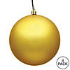 Vickerman 4.75" Honey Gold Matte Ball Ornament, 4 per Bag Image 2