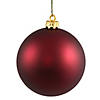 Vickerman 4.75" Wine Matte Ball Ornament, 4 per Bag Image 1