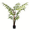 Vickerman 4' Artificial Potted Leather Fern Image 1