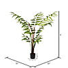Vickerman 4' Artificial Potted Leather Fern Image 2