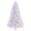 Vickerman 6.5' Crystal White Pine Artificial Christmas Tree, Multi-Colored LED Lights Image 1