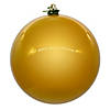 Vickerman 6" Gold Pearl UV Drilled Ball Ornament, 4 per bag. Image 1