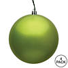 Vickerman 6" Lime Candy Ball Ornament, 4 per Bag Image 2